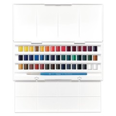 Winsor Newton Cotman Studio Watercolour Paint Set of 45 Half Pan Colours