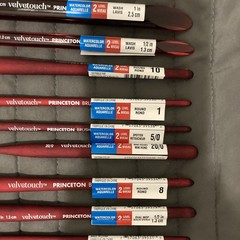15 Count Lot – Princeton Velvet Touch Water Color Brush Assortment Bh8