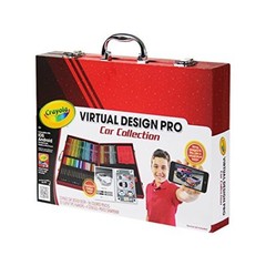 Crayola Virtual Design Pro-Cars Set, New, Free Shipping 04-1922 Travel Kit Kids