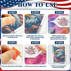 Patriotic Eagle Diamond Art Kits for Adults – Independence Day Diamond Painting