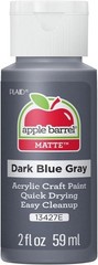 Apple Barrel Dark Blue Gray Acrylic Paint 2 Fl Oz Matte Finish Diy Arts Crafts