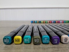 Variety Of 69 Touch Pens Dual Tip (Broad & Fine) Art Marker Colouring Pens