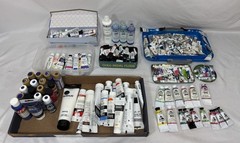 18 Acrylic Paints FolkArt Anita’s DecoArt Mixed Colors SOME SEALED