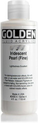 Fluid Acrylic, 4 Ounce Bottle, Iridescent Pearl Fine