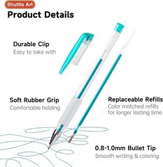 80-Color Glitter Gel Pens Set & 80 Refills – Non-Toxic Art Supplies for All Ages
