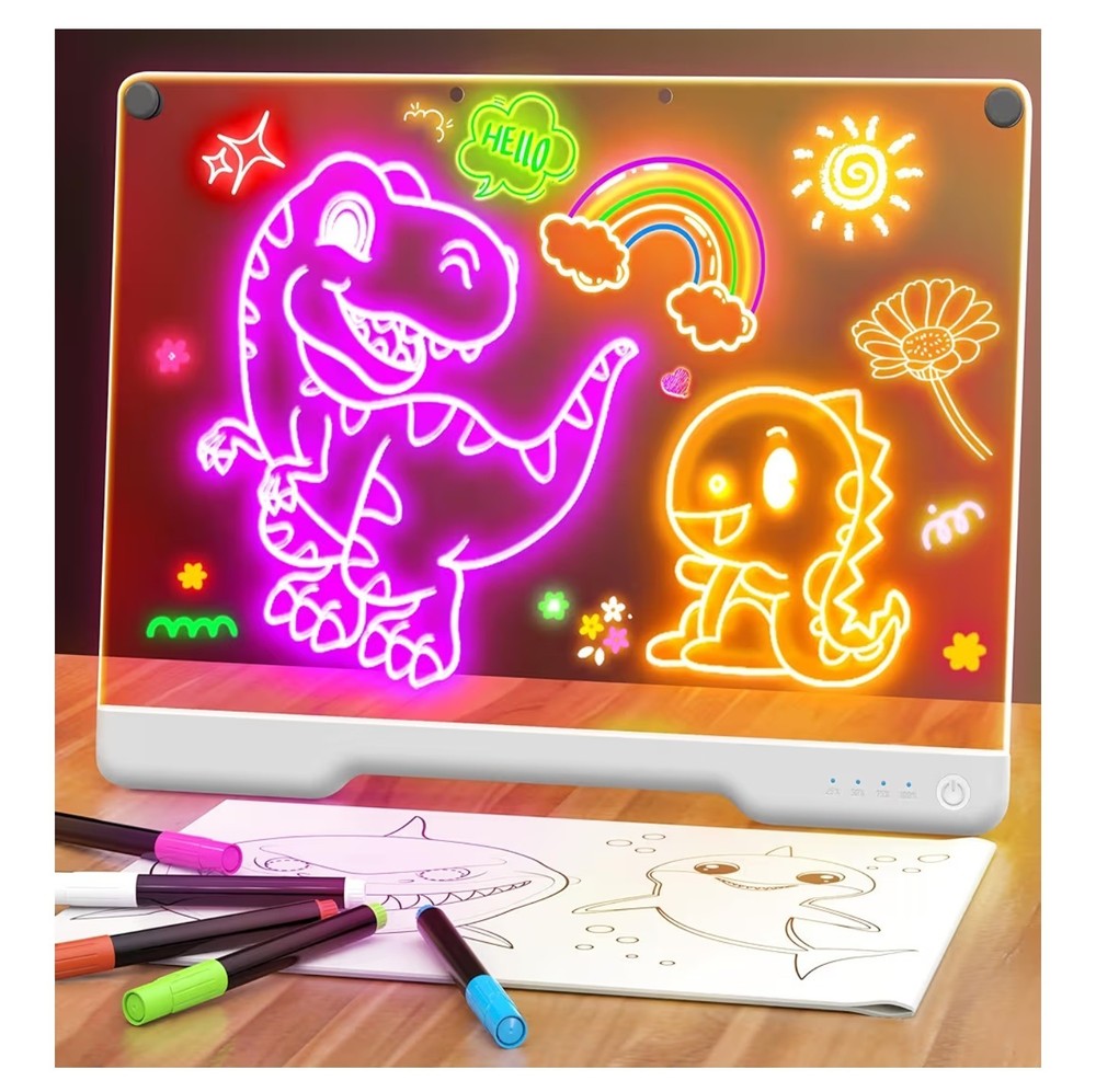 16-Inch Rechargeable LED Drawing Board (White)