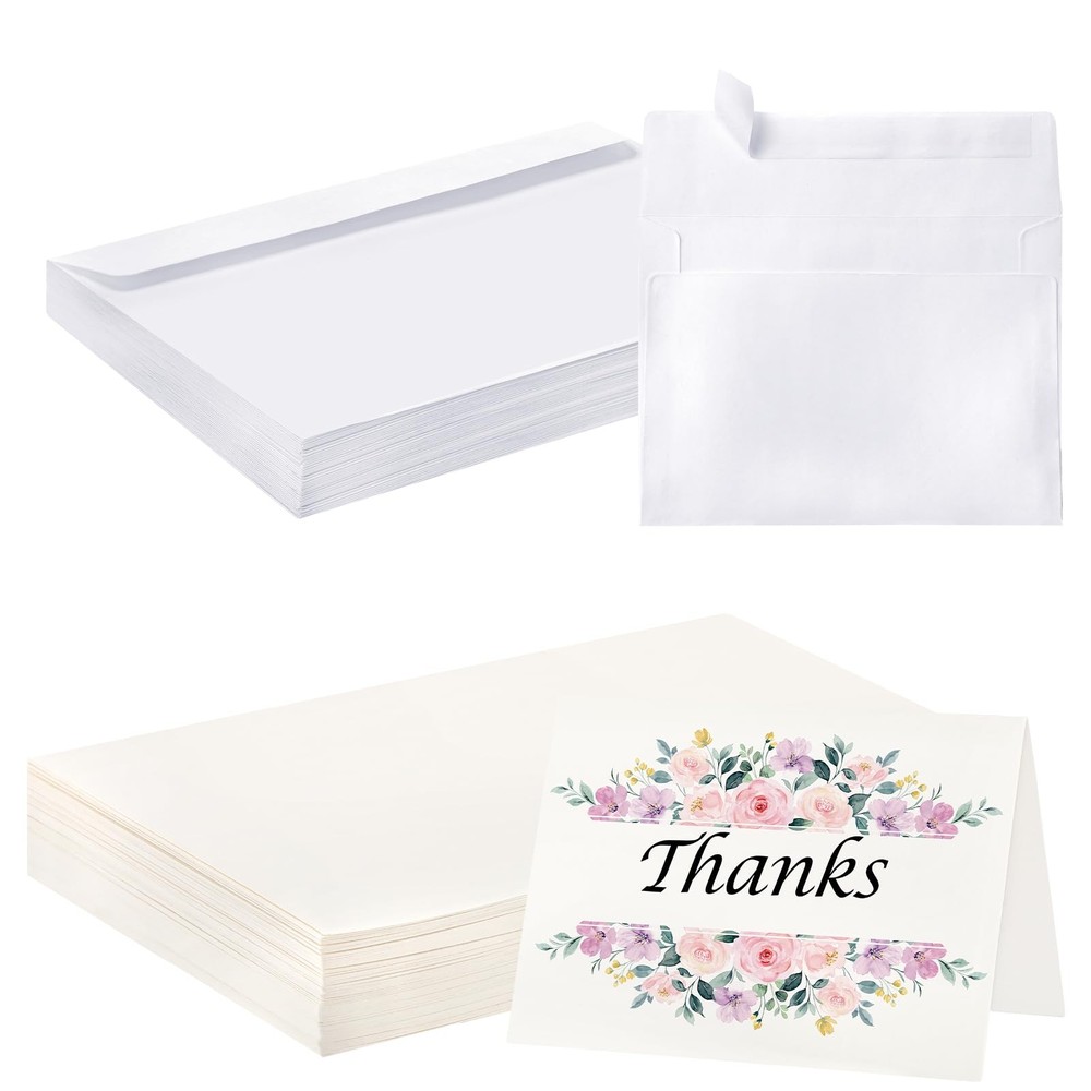 20 Sets Blank Watercolor Cards with Envelopes, 5 x 7 in Watercolor Paper Card…