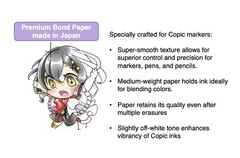 Copic Wire-Bound Sketchbook S, 5″ x 7″, Premium Bond Paper x White