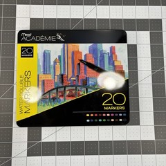 Mead Academie Water Soluble 20-Marker Set in Tin Fine Assorted Colors ACCO 2013