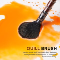 Versatile Watercolor Brush Set with Graphite Pen