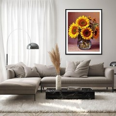 Sunflower DIY Paint by Numbers | 5Pc Set | Adults, Beginners, & Kids 16″W x 20″L