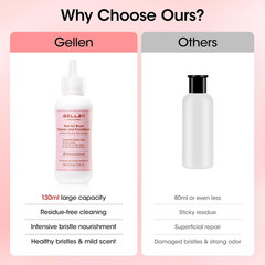 130Ml Nail Brush Cleaner and Conditioner, Rose Oily Formula Acrylic Brush Cleane