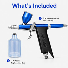 Trigger Airbrush Gravity Feed Spray Gun Fine Atomization for Nail Art DIY