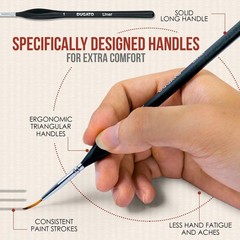 15 Fine Detail Brushes for Acrylic, Watercolor, Oil, Models & Warhammer Paints