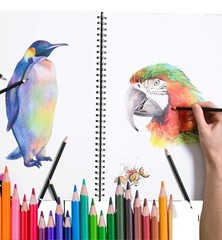 A5/A4/A3 Sketch book Artist Drawing Sketching Pad 160gsm Art Paper 50 Sheets