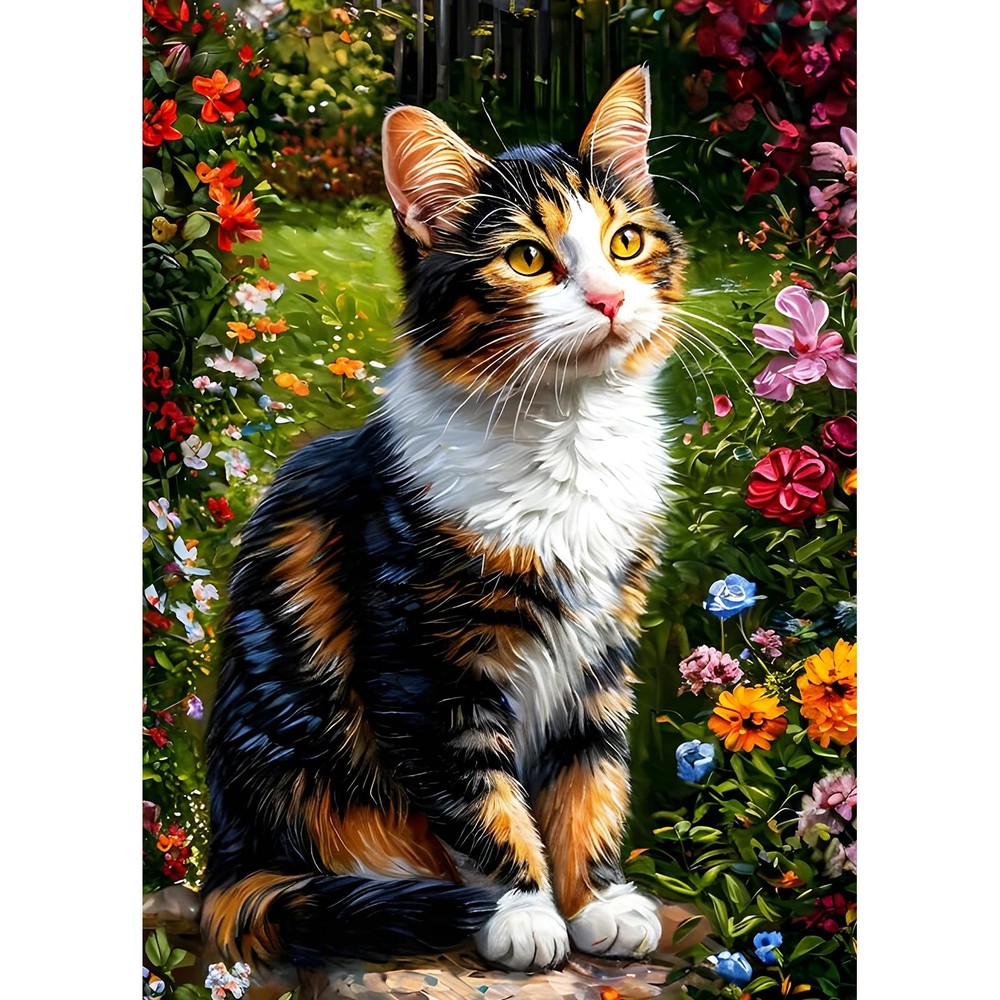DPHERO Colourful Cat Diamond Painting Kits for Beginners Adults,5D USYZ669