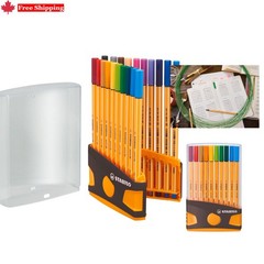 Point 88 Fineliners – 20 Assorted Colors for Smudge-Proof Drawing & Writing