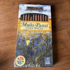 General’s Multi Pastel Chalk Pencils Set of 26 Artist Brand New sketch drawing