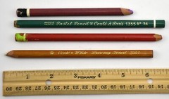 Lot of 4 – VTG Conté A Paris Pastel Art 1355 Pencils – White Drawing Pencil