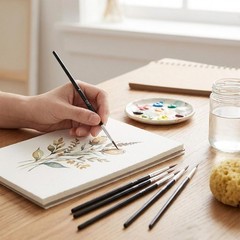 30Pcs Fine Paint Brushes #000 Line Set Black