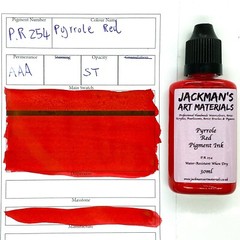 Pyrrole Red Drawing Ink (Water Resistant) 30ml – Jackman’s Art Materials