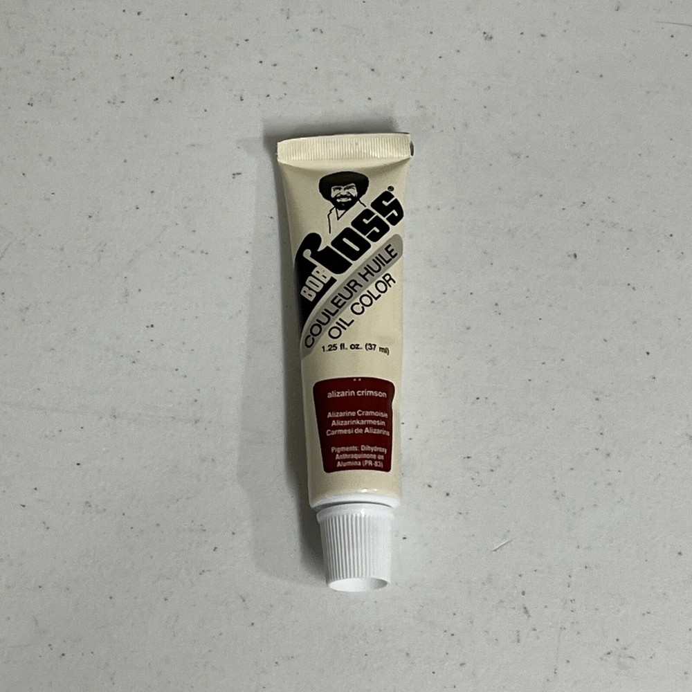 New Vintage Bob Ross Landscape Oil Colors Alizarin Crimson 37 ml Vintage