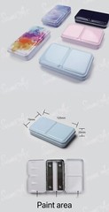 Metal Empty Watercolor Tin Palette Paint Case for DIY Travel Watercolor Palette