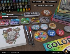 Acrylic Paint Pens 48 Markers Set Assorted Colors Limited Edition 0.7mm Extra…