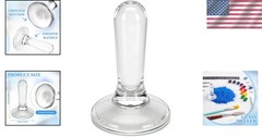 Glass Muller for Paint Mixing, 1.57 in Long Handle Art Tool for Artists