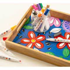 Apple Barrel Multi-Surface Paint Pens Deluxe Studio Set, Medium Tip, 36 Piece