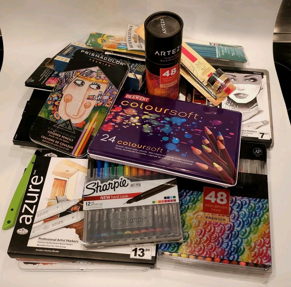 Prismacolor Premier Derwent Castle Ticonderoga Koh-I-Noor Azure Arteza Sharpie