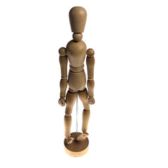 Wooden Articulated Mannequin Art Drawing Decor Adjustable Posing Figure On Stand