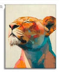 A Colourful Ode To The Wild (Lion) – Paint by Numbers Kit NEW, Unused