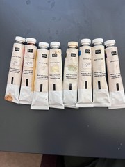 Lot of 8 ANTIQUE Winsor & Newton Oil Paint, Artists Grade, Assorted