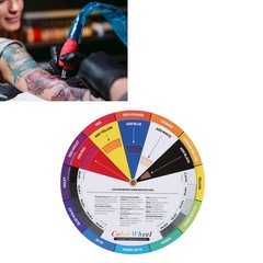 13cm Diameter Tattoo Color Wheel Chart Prevent Discoloration Tattoo Pigment Mixi