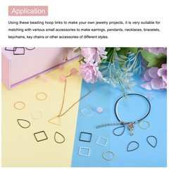 Round Earring Beading Hoop Rings Circle Link Ring 14mm/ 0.55″ Bronze,20pcs