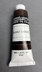Permanent Pigments Assorted Oil Color 1.25 Oz Burnt Umber NOS VTG
