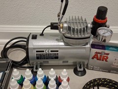 Air Pump Small Air Compressor 18B Model Spray Pen Set, Acrylic Paint Spray Gun
