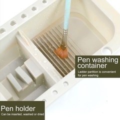 Oil Paint Brush Cleaner with Paint Palette Tray, Paint Cups with Lids, Paint …