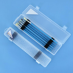 Plastic Paint Brush Case for Artist Long PaintBrush,Hard Travel Miniature Art Wa
