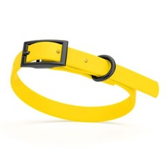 Dog Pet Waterproof Collar – W1/2″ x L9″-12″ – Lemon Yellow