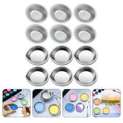 12 Pcs Multi-function Watercolor Tray Palette Plate Painting Colour Mixing