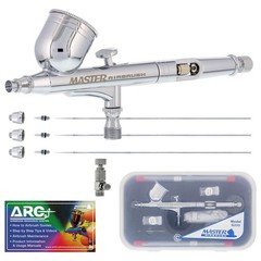 Master Performance G233 Pro Set Master Airbrush Gun with 3 Nozzle Sets