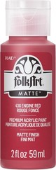 Versatile Engine Red Acrylic Paint 2oz – Ideal for Canvas, Wood, Paper Crafts