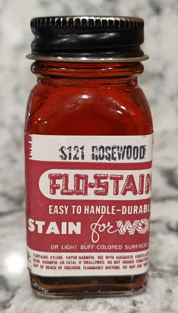 FLOQUIL FLO-STAIN for WOOD MODEL PAINT / STAIN `1oz 1 OUNCE – S121 ROSEWOOD