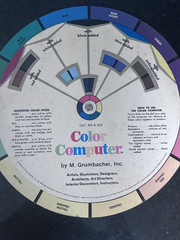 NOS Grumbacher Color Computer CAT NO. 420 – Vintage Color Wheel for Artists 1972