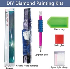 Dragon Diamond Art Kits for Adults, Book Diamond Painting Kits for Adults Beginn