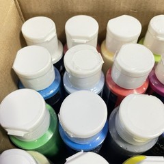 Artkey & Royal Langnickel Acrylic Paint Supply Lot 24 Color Set, Tubes & Sponges