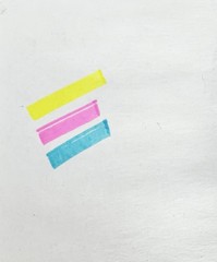 Vintage Avery Dennison Hi-Liter Fluorescent Marker Set Of 3 Blue Pink Yellow