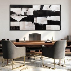 Graffiti Black Wall Art Geometry Abstract Neutral Large Framed Canvas Posters…